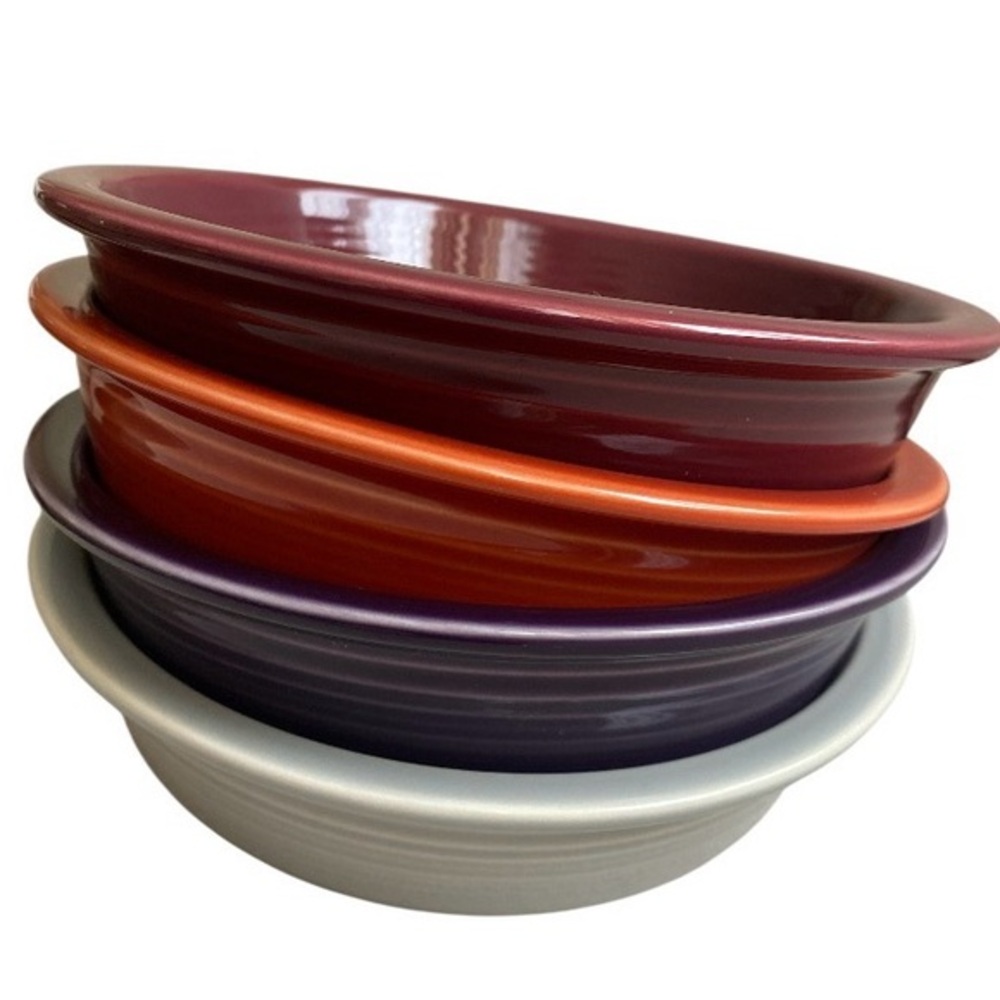Fiesta HLC (set of 4) Homer Laughlin Fiesta Coupe Soup Bowl 7inch made in USA
